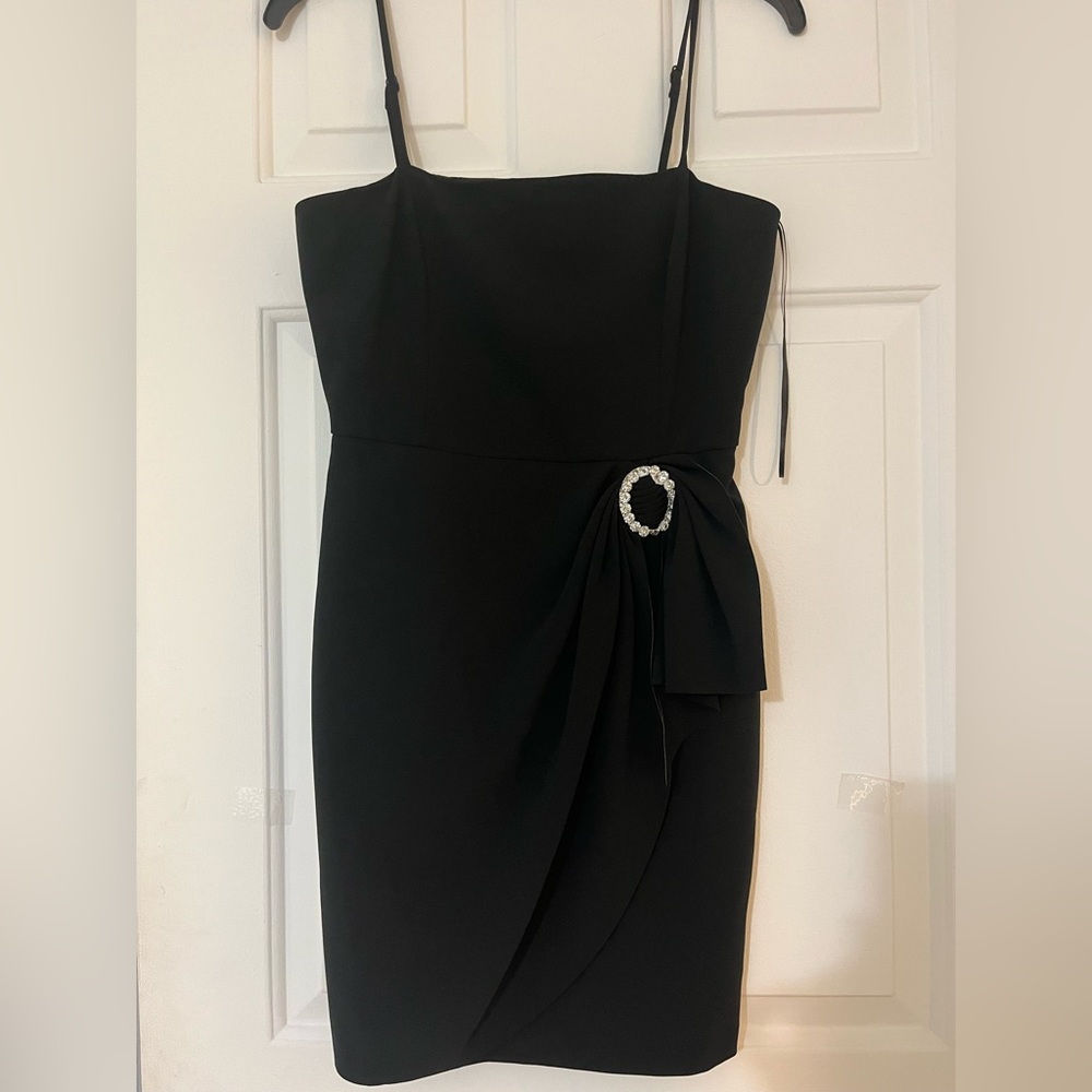 Parker black mini dress